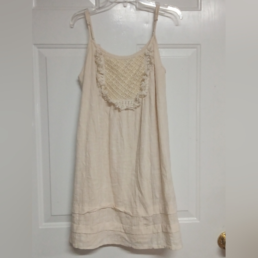 Entro Cream Mini Dress